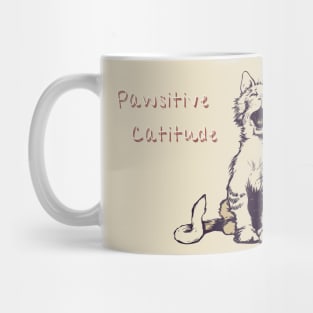 Pawsitive Catitude Mug